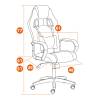 Кресло компьютерное Tetchair Driver (22) 19299 черный, бордо фото 20