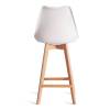 Стул барный Tetchair Tulip Bar (mod. C1014H-1) 21243 White (Белый) 70029/ натуральный 42x47.5x104 фото 4
