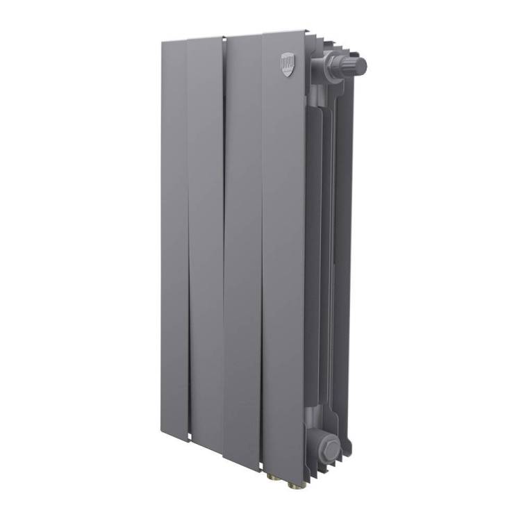 Биметаллический секционный радиатор Royal Thermo PianoForte 500 Silver Satin VDR80 4 секц