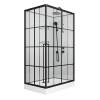 Душевая кабина Niagara Standart ST120/80/15QR/KL/BKT 1200х800х2150, профиль черный матовый, правая, 3 места фото 2