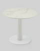 Стол Stool Group Терралино SO 298-86411 керамика белый матовый, основание металл белый 90x90x77 фото 3