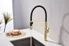 Смеситель для кухни Paulmark Leader Le214101-LG с гибким изливом, светлое золото фото 3