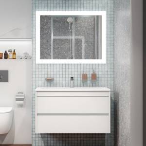 Мебель для ванной Art&Max Family 90, подвесная, Bianco Lucido