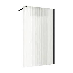 Душевая перегородка Abber Immer Offen AG61101R8 100x200, профиль Черный