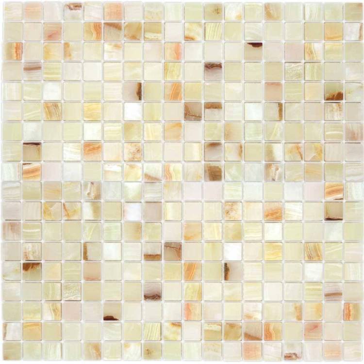 Мозаика LeeDo Pietrine 7 Onice Jade Bianco Pol (1.5x1.5) 30.5x30.5