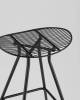 Стул барный Stool Group Jerry TMS-30-P brown/bl черный, с коричневой подушкой фото 5