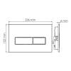 Система инсталляции для унитазов Wasserkraft Glan 66TLT.010.ME.WH.WH03 клавиша белый фото 4