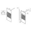Душевая перегородка Vincea Walk-In HP Art VSW-1HC120CFBG 1200x2000, брашированное золото, стекло прозрачное, рифленое фото 4