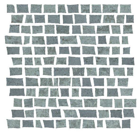 Мозаика Serenissima CIR Costruire Random Metallo Titanio 30x30