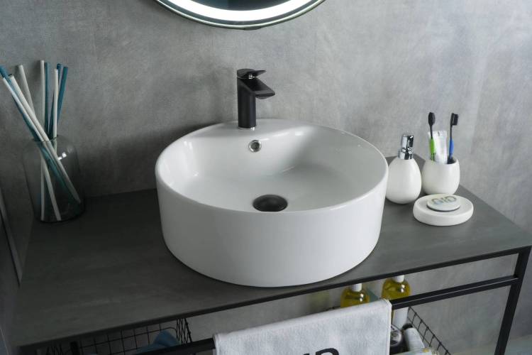 Раковина Gid Esfera N9008b 51104 белая, 46x46x16