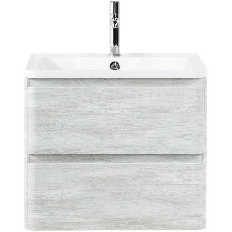 Тумба с раковиной Belbagno Albano ALBANO-700-2C-SO-RVB 70x45x50 Rovere Vintage Bianco подвесная с двумя выкатными ящиками