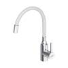 Смеситель для кухни Dorff Logic D3007633 с гибким изливом, белый фото 7