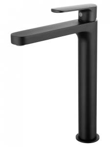 Смеситель для раковины Wonzon & Woghand WW-H1034-MB высокий, черный матовый