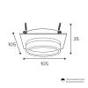Встраиваемый cветильник Wolta Luce WDL-GX53/06BL-S фото 2