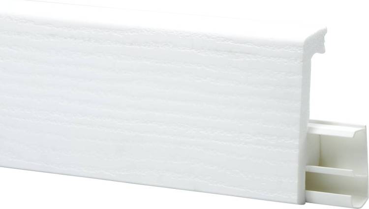 Плинтус Winart Quadro PRO Белый-матовый 2000x80x20