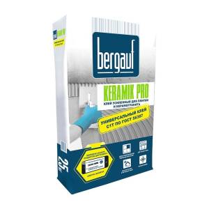 Клей усиленный для плитки Bergauf Keramik Pro, 25 кг