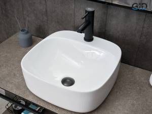 Раковина Gid Geométrico N9284 51219 белая, 42x42x15.5