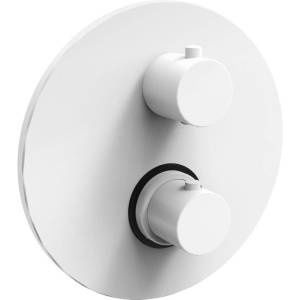 Смеситель для душа Paffoni Light LIQ018BO термостатический, с внутренней частью, белый