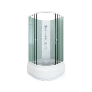 Душевая кабина Arcus Style S-20 80x80x195, задние стекла - белые матовые