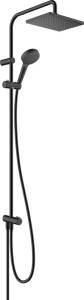 Душевая стойка Hansgrohe Vernis Shape 26289670 Showerpipe 230 1jet Reno EcoSmart, черный