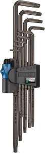 Набор Г-образных ключей WERA 967/9 XL TORX HF 1 с фиксацией, удлиненные, 9 пр., TX 8/9/10/15/20/25/27/30/40