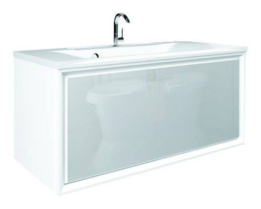 Тумба под раковину Marka One Seattle 90П У72800 Pure White 1 ящ.
