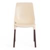 Стул Tetchair Genius (mod 75) 12832 бежевый/коричневые ножки 46x56x84 фото 5