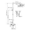Душевой комплект Wasserkraft A113.069.126.CH Thermo с термостатическим смесителем, хром фото 3
