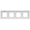 Рамка 4-постовая IEK Skandy SK-M42-K01 арктический белый фото 2