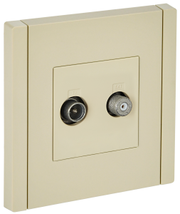 ТВ-розетка TV+SAT IEK Forte&Piano FP-AF20-O-K10 ваниль