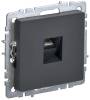 Розетка компьютерная RJ45 IEK Brite BR-K10-2-K53 графит
