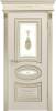 Межкомнатная дверь эмаль Шейл Дорс Лира В2 остекленная шампань патина белое золото 700x2000