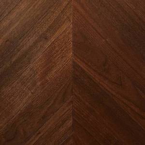 Двухслойная инженерная доска Wood Bee Chevron Американский Орех Селект 510x92x12