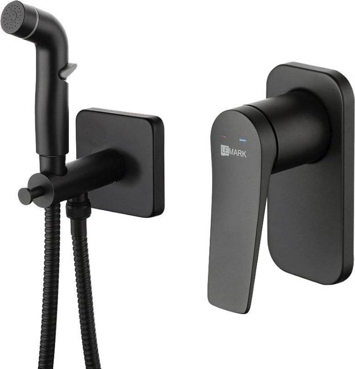 Гигиенический душ Lemark Bronx LM3719BL со смесителем, С ВНУТРЕННЕЙ ЧАСТЬЮ, черный