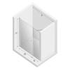 Дверь в нишу NEW TRENDY NEW SOLEO PLUS 120x195 D-0141A/D-0094B (хром) фото 3