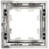Рамка 1-постовая IEK Brite BR-M12-12-2-K23 хром/черный фото 2