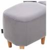 Пуф Leset Mouse Combi 2500000190421 белый V01/серый V32 фото 6