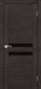 Межкомнатная дверь Profilo Porte экошпон PSN-4, остеклённая, фреско антико, лакобель черный 600x2000