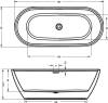 Акриловая ванна Riho Bathtubs B085001005 Inspire fs 180x80 фото 3