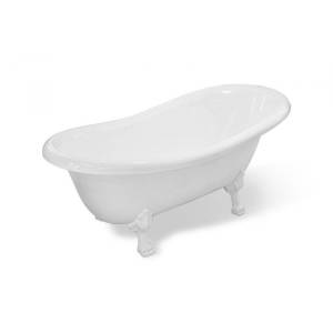 Ванна из искусственного камня Эстет Марсель silk 170x80 с белыми ножками