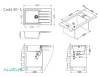Мойка кухонная Alveus Granital Cadit 40 1132030 Concrete - G81 с сифоном, 86x50 фото 3