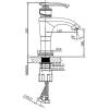 Смеситель для раковины AltroBagno Beatrice 0113 BrNe фото 2