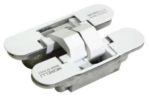 Скрытая петля Morelli HH-2 W белый, врезная, с 3D-регулировкой вес полотна до 60 кг
