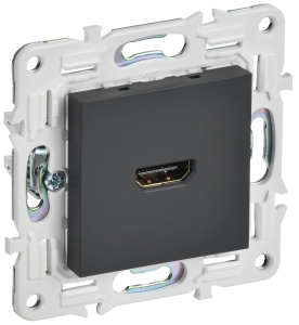 Розетка HDMI IEK Skandy SK-H10-K53 графит