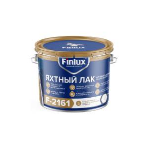 Водостойкий яхтный лак защиты дерева и деревянных палуб Finlux F-2161 глянцевый прозрачный 3 кг