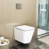 Унитаз подвесной Teymi Helmi S T40302 безободковый, с сиденьем микролифт, белый фото 6