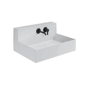 Раковина Kerama Marazzi Logica M LO.M.wb.65 со встроенным смесителем подвесная, 65 см, белая глянцевая