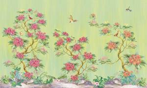 Фреска Ortograf Flora 31115 Lana green pear Филиграна со стразами FM-F/S