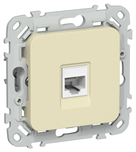 Розетка компьютерная RJ45 IEK Flite FI-K12-1-K87 навахо