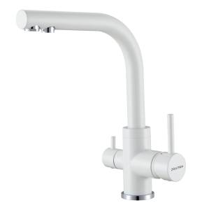 Смеситель для кухни Paulmark Essen Es213011-WH белый матовый
